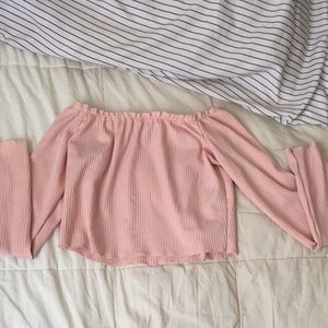 Off shoulder crop top